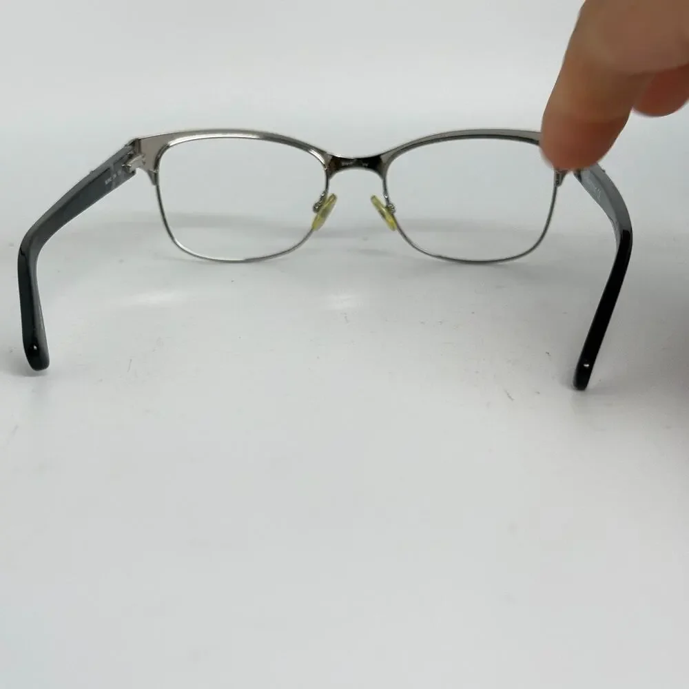 BANANA REPUBLIC Burke 284‎ Black Silver Womens Semi Eyeglasses 53-17-135 19764
